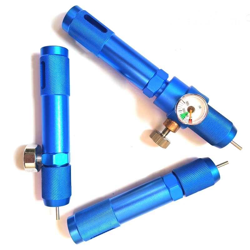 Bomba infladora de cartuchos de CO2 de 12g, Mini cápsula, adaptador de repuesto reutilizable, inflado rápido para abridor de accesorios de barra de juguete inflable - imagen 2