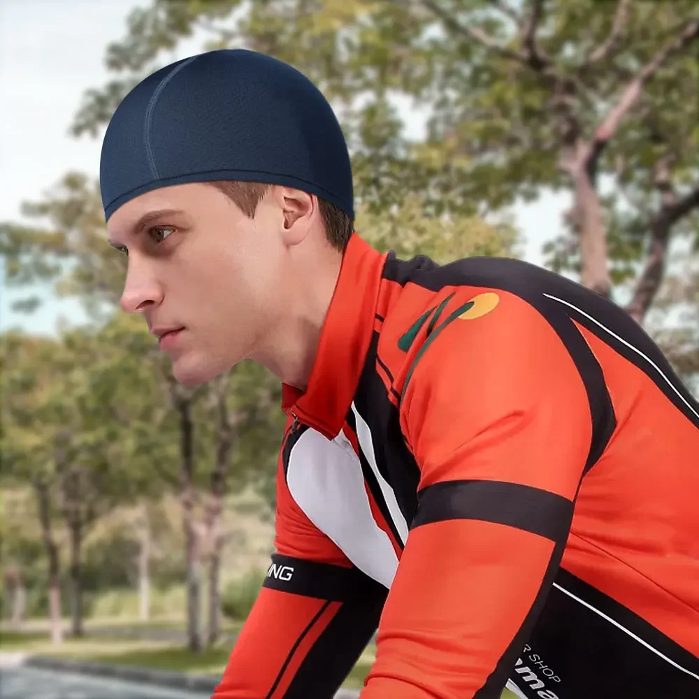 Gorra transpirable de verano de secado rápido que absorbe el sudor pesca ciclismo correr senderismo bicicleta deportes al aire libre sombrero casco forro gorra hombres mujeres - imagen 2