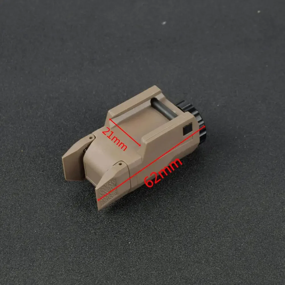 Minipistola táctica compacta APL Glock, luz constante/momentánea/estroboscópica, linterna LED, armas de luz blanca para riel Pictinny - imagen 3