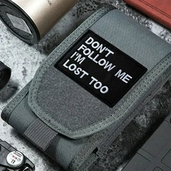 "DON'T FOLLOW I'M LOST TOO" Tactical Patch Hook&Loop Embroidery Patches Armband Military Morale Badge Backpack Clothes Stickers