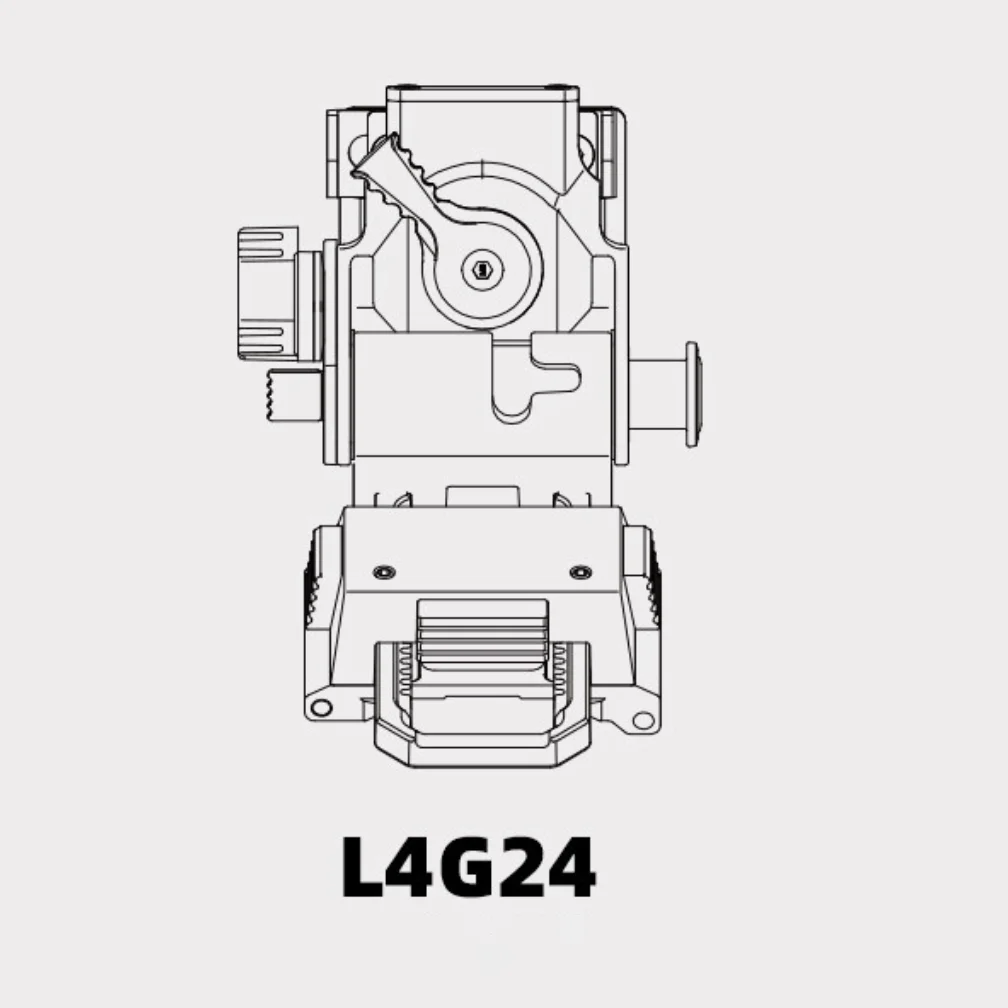 FMA Tactical L4G24: Soporte NVG metálico desmontable inclinable CNC