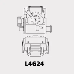 FMA Tactical L4G24: Soporte NVG metálico desmontable inclinable CNC