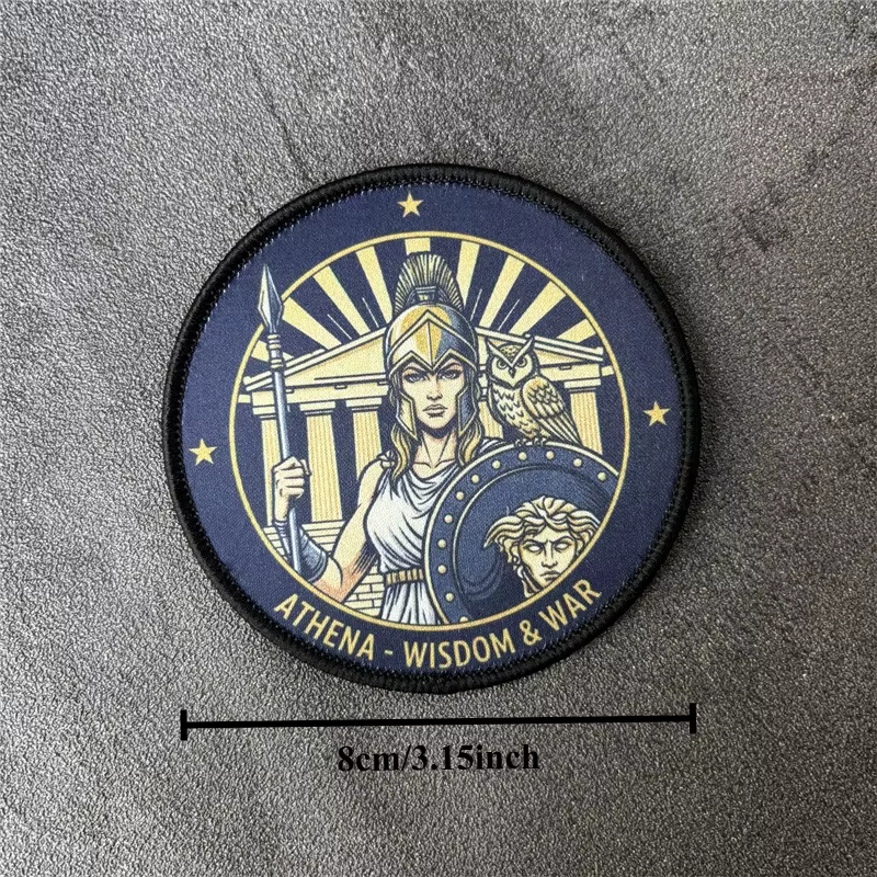 Athena Parche táctico militar con velcro, insignia moral - imagen 2