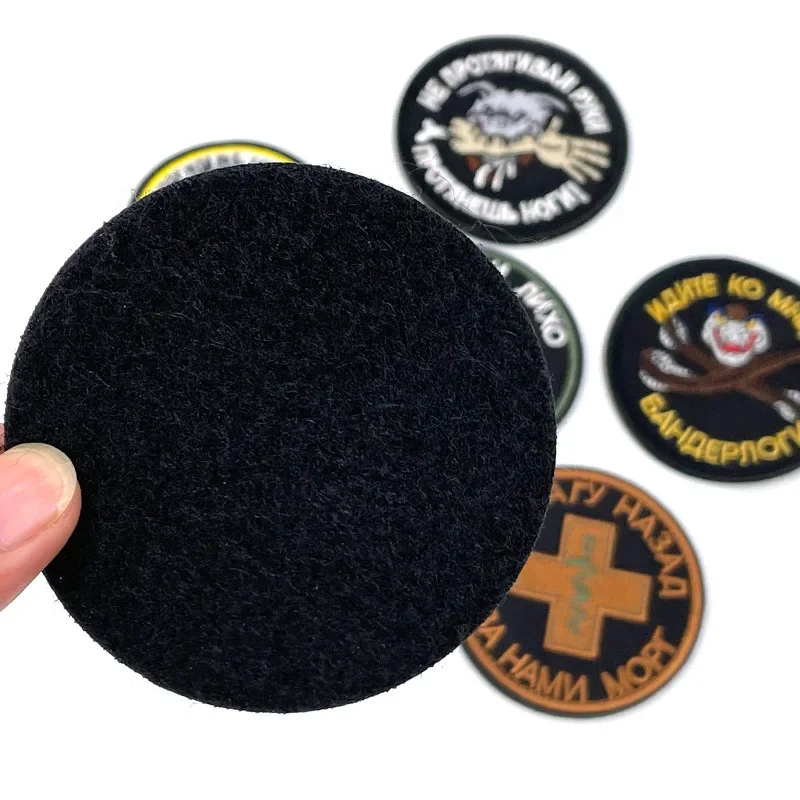 Parches de Chevron de Rusia, parche bordado para personas educadas, la vez de ser fuerte insignias de caza, rayas militares tácticas rusas - imagen 4