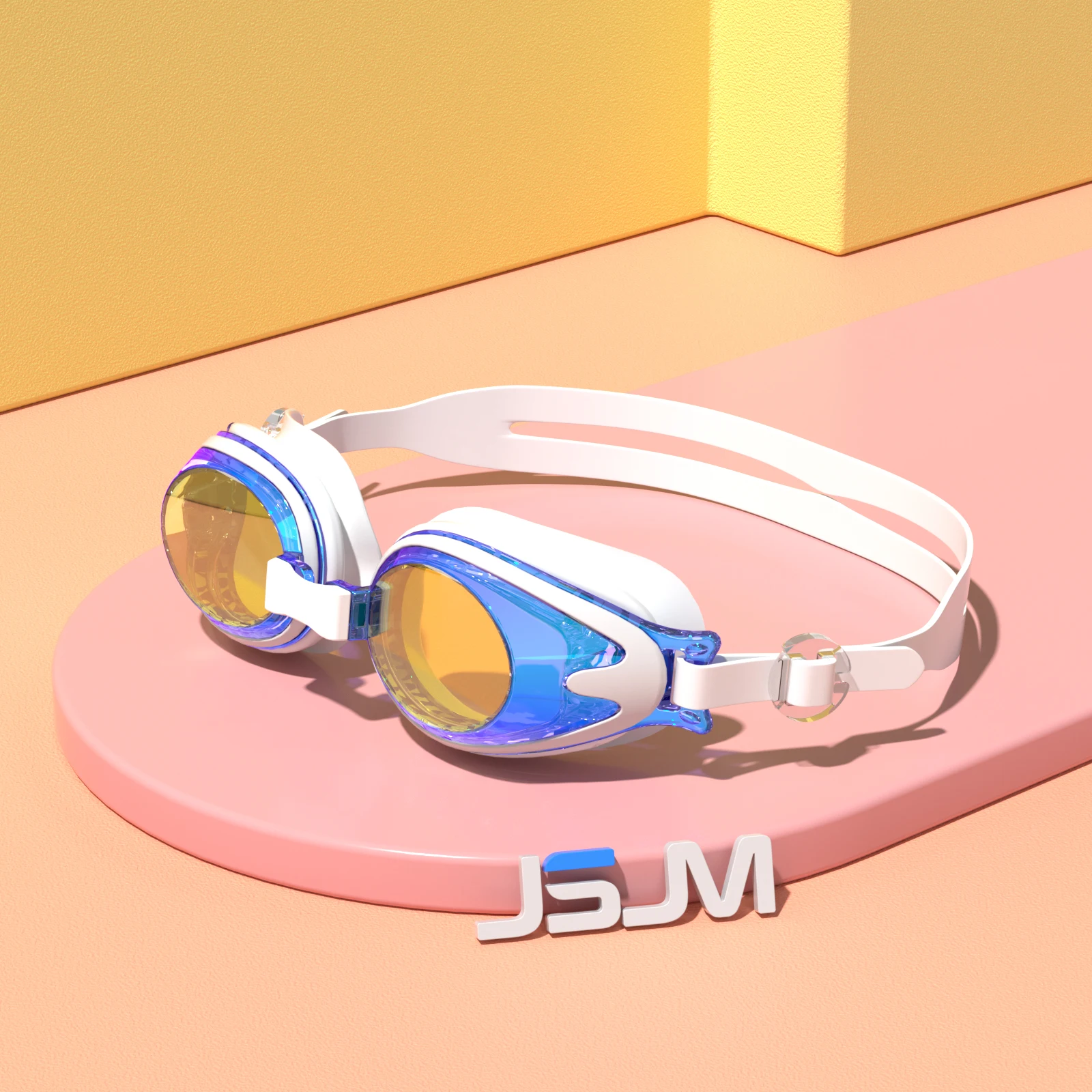 JSJM Gafas Natación Niños Silicona Ajustables Antivaho Protección UV - imagen 2