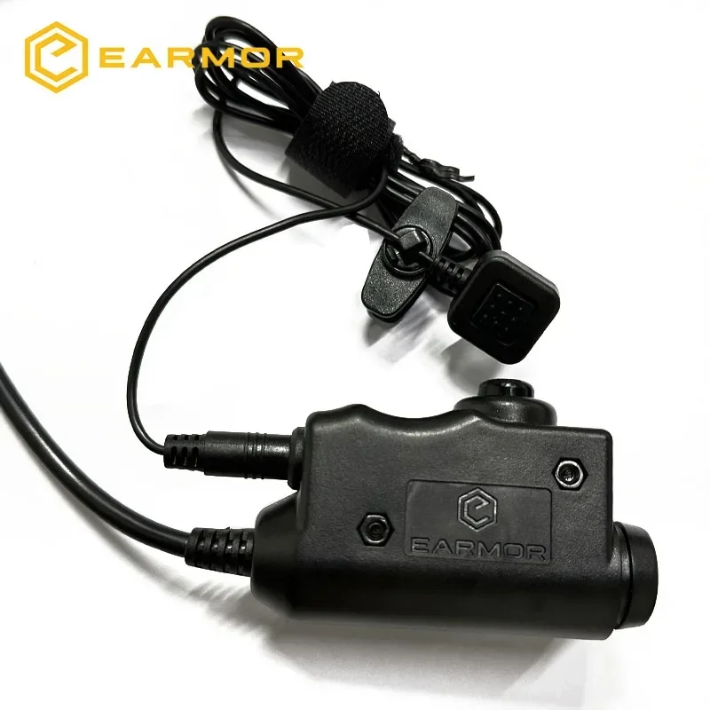 EARMOR-orejeras de tiro, adaptador PTT M52, auriculares tácticos PTT Kenwood y AUX, interfaz de Radio, accesorios para auriculares tácticos - imagen 4