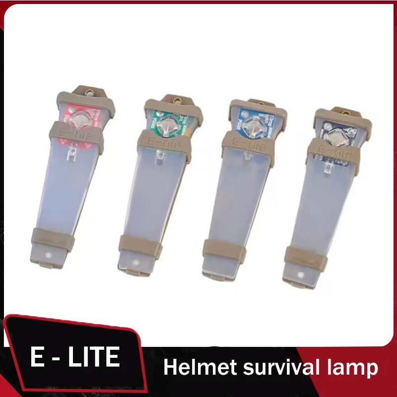 Luz táctica para casco, luz de seguridad intermitente, luz de señal de supervivencia, lámpara impermeable, equipo exterior para caza