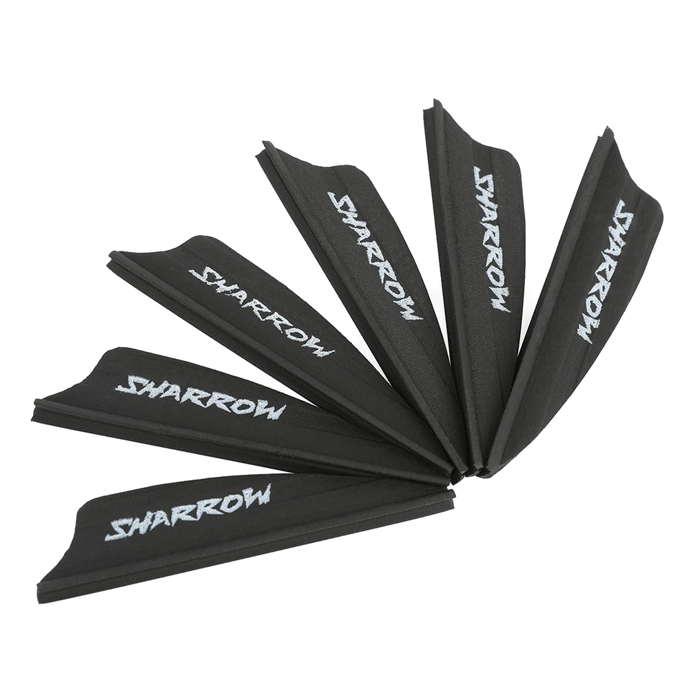 Pluma de ranura de aire de 50 piezas, paletas de goma de 1,75 pulgadas para flechas de carbono de aluminio, tiro con arco, accesorios de caza - imagen 2