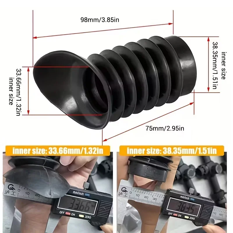 Protector ocular óptico de 38mm-40mm, cubierta ABS a prueba de golpes, Protector anticubierta para canopeta de caza, telescopio, accesorios para pistola de juguete - imagen 4
