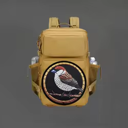 Parches tácticos de aves con velcro para gorra, mochila