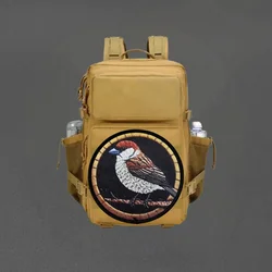 Parches tácticos de aves con velcro para gorra, mochila