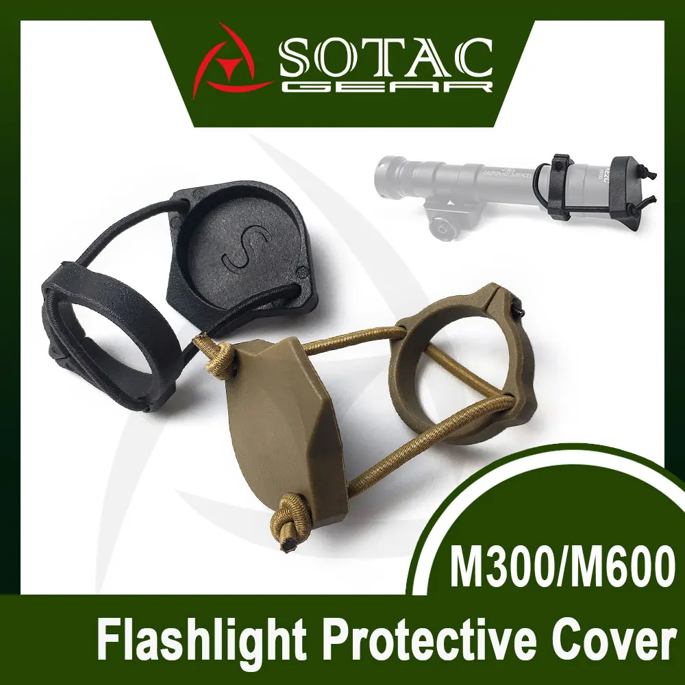 Cubierta táctica para luz de explorador, tapa para linterna Rein1.0/M952/M951, cubierta protectora para arma, accesorios de caza de nailon