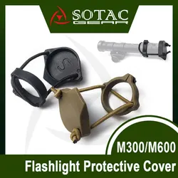 Cubierta táctica para luz de explorador, tapa para linterna Rein1.0/M952/M951, cubierta protectora para arma, accesorios de caza de nailon