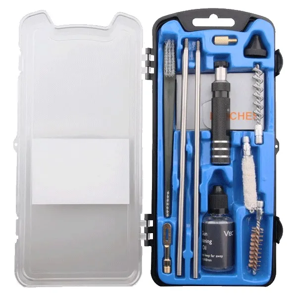 VictOptics Juegos de Limpieza de Armas Portátiles, Kit de Herramientas de Limpieza para Caza, Rifle y Pistola, Compatible con Calibres .22, 12GA, .177 - imagen 3