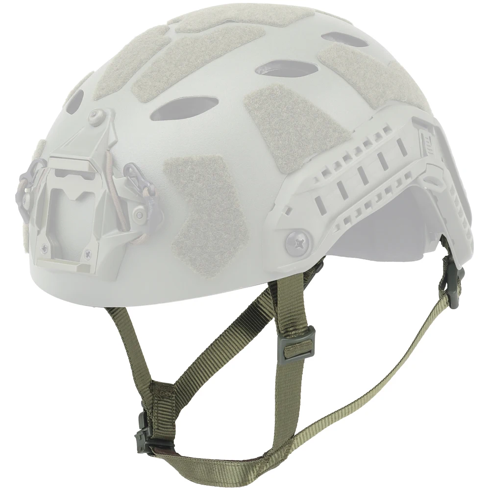Sistema de suspensión interior para casco, cascos Airsoft de tiro, correa de sujeción estable ajustable para sujetar la barbilla, accesorios para casco de corte alto rápido - imagen 3