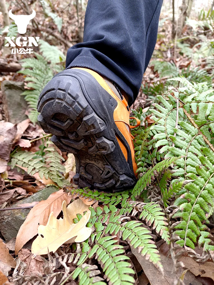 XGN-zapatos de senderismo de piel de vaca para hombre, botas de caza impermeables para eventos, botas militares tácticas de combate en el desierto, zapatillas de senderismo para mujer - imagen 5