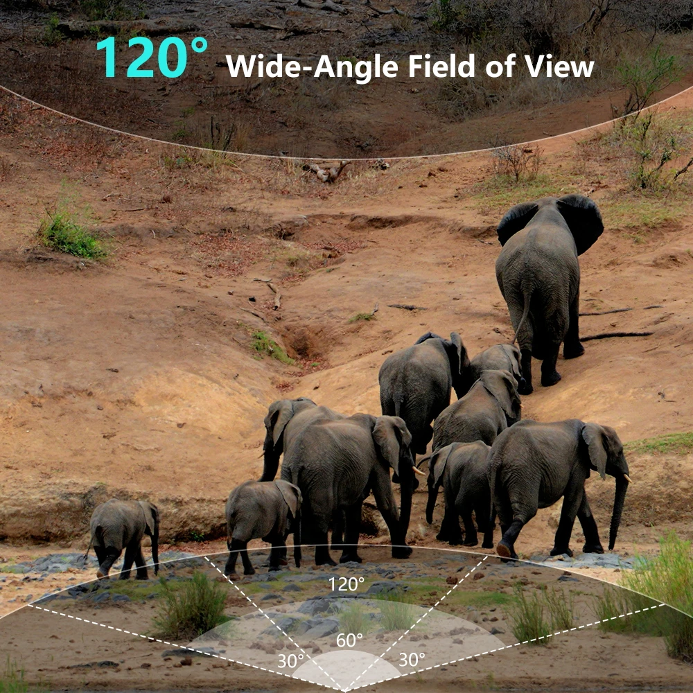 Cámara de rastreo infrarroja PR901 5K HD, cámara de juego de caza impermeable, aplicación TrailCam Go View de 60MP, descarga de fotos, observación de animales - imagen 3