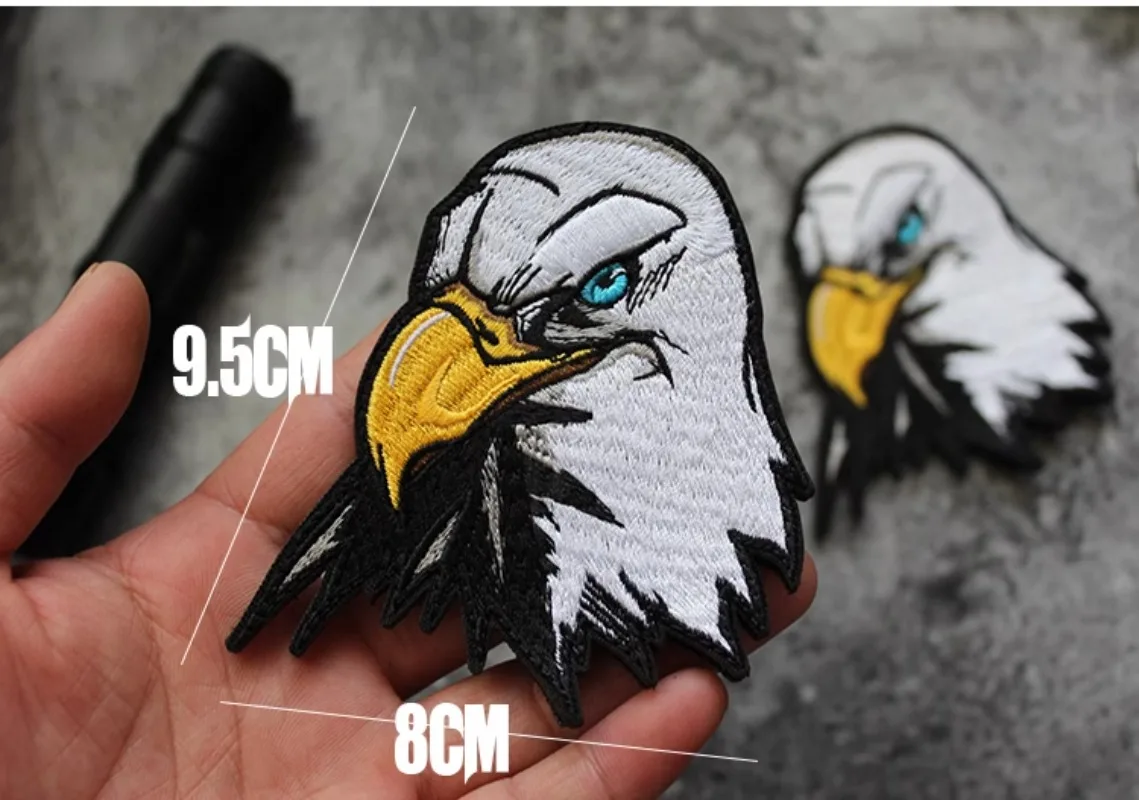 Accesorios para bolsa al aire libre, insignia bordada completa de calidad, brazalete de águila libertad, chaqueta de moral DIY de águila americana con pasta de parche - imagen 5
