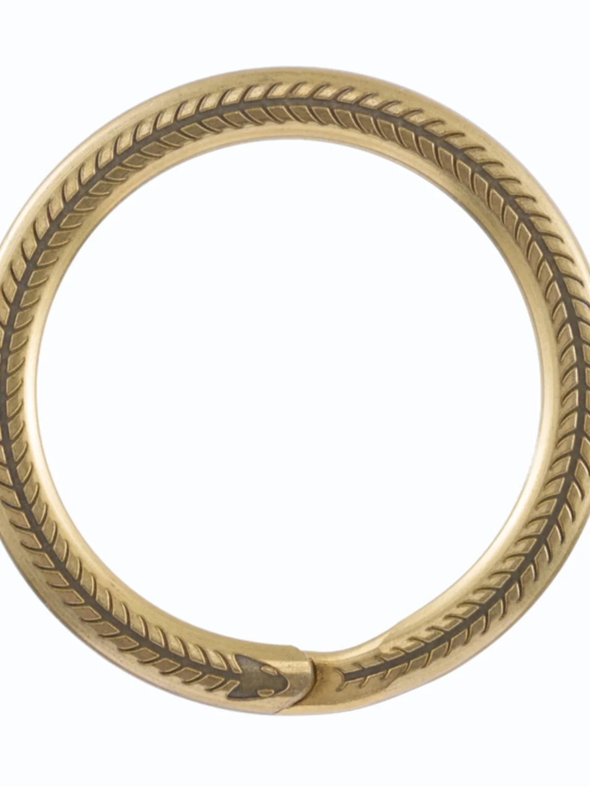 Llavero grabado Vintage de latón, accesorio grueso de hueso de serpiente individual para coche, bricolaje - imagen 5