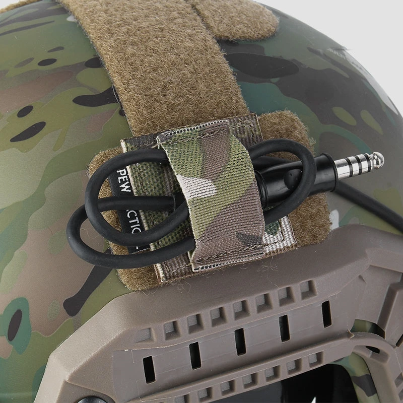 Equipo táctico, pegatinas para arnés de cables, casco, auriculares, Walkie Talkie, Cable de alimentación, organizador de línea, soporte, almacenamiento elástico - imagen 4