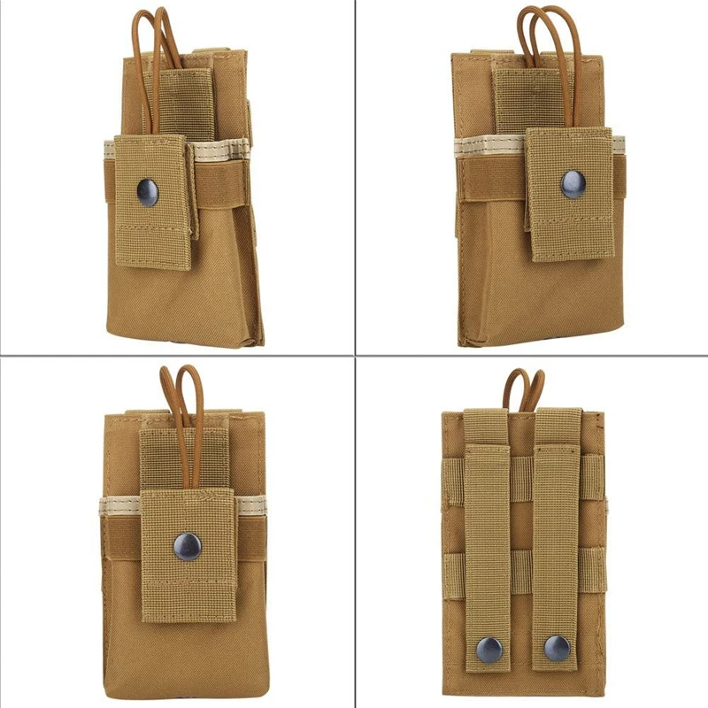 MOLLE-walkie-talkie táctico sellado de nailon, cinturón para acampar, viajes de montaña, actividades al aire libre - imagen 3