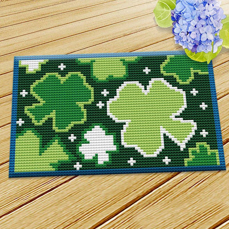 Kit de gancho de pestillo de bordado de alfombra, paquete de almohadilla de botón de alfombra, paquete de Smyrna, Animal de dibujos animados, indefinido, bricolaje - imagen 5