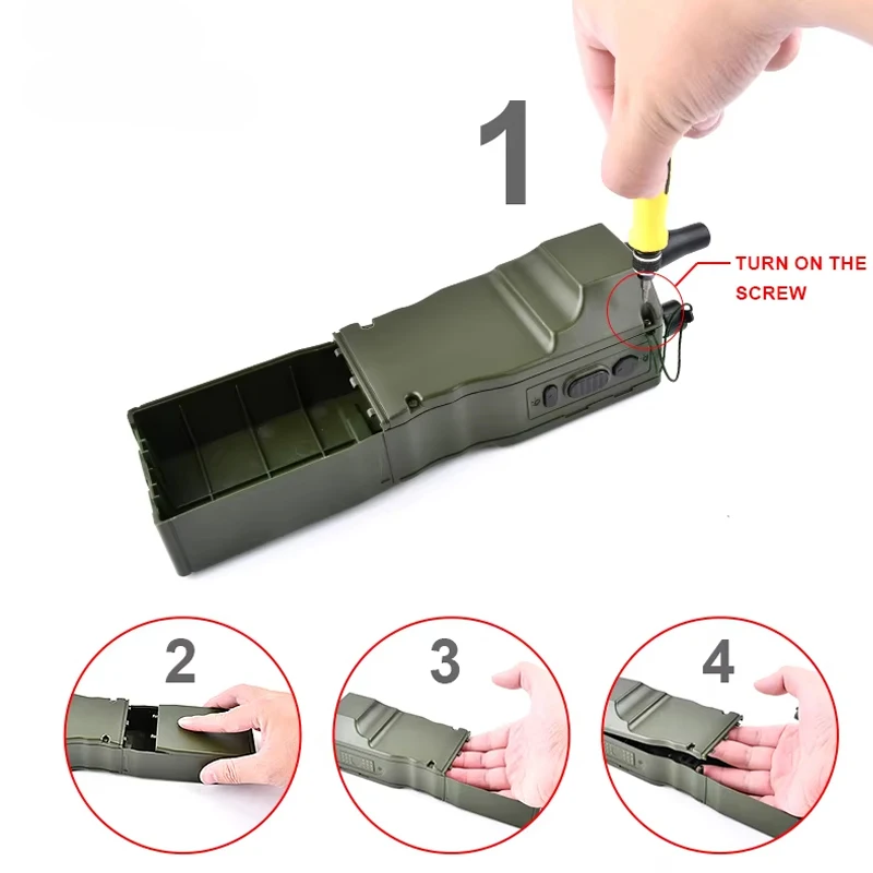 WADSN táctico militar Softair Radio del ejército PRC-148 PRC 152 funda de Radio simulada paquete de antena Talkie Walkie PRC 148 PRC152 Cosplay - imagen 5