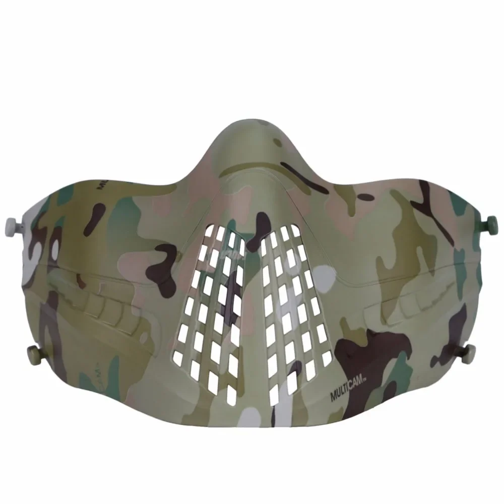 Máscara táctica de Paintball, protectores faciales de malla Airsoft para caza, tiro, CS, Piloto Militar, cascos protectores - imagen 3