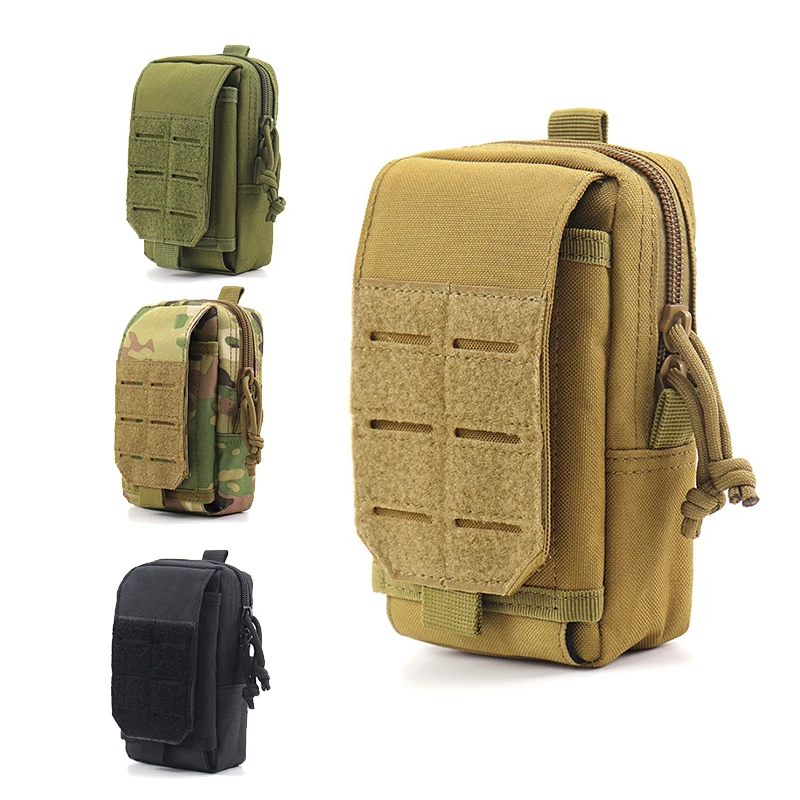 Bolsa multifuncional para teléfono móvil, herramienta para deportes al aire libre, montañismo, ciclismo, correr, bolsa para artículos diversos de nailon, riñonera deportiva táctica - imagen 2