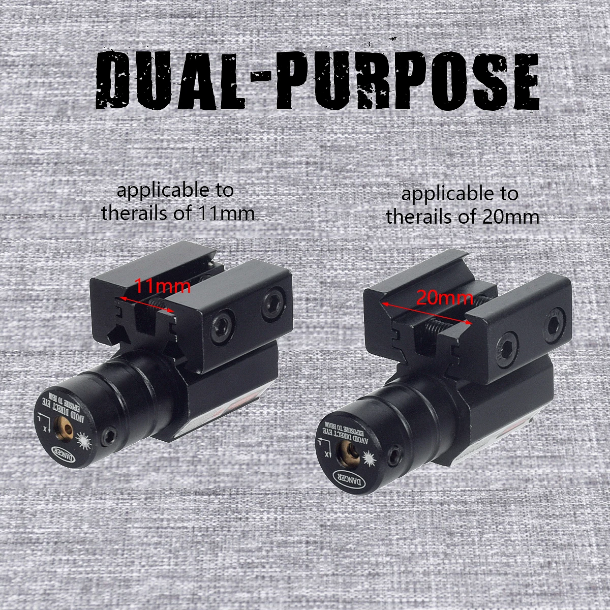 Puntero láser táctico de punto rojo, visor de 11mm y 20mm, montaje de riel Picatinny ajustable, Rifle, pistola Glock 17, armas de Airsoft - imagen 2