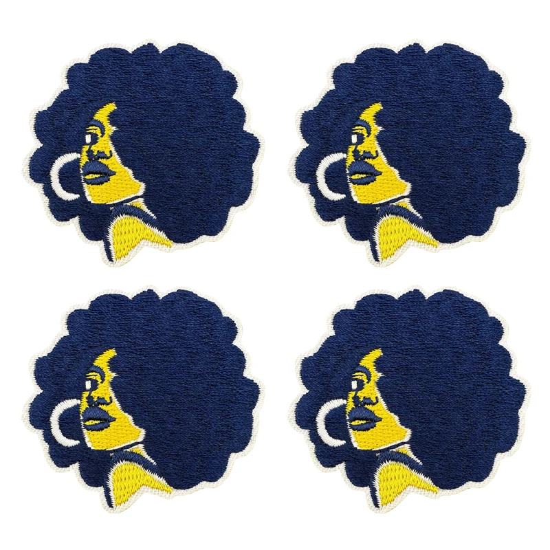 10 Uds. Parches bordados de chica negra letras 1922 insignias bordadas para coser parches para planchar para ropa chaquetas sombreros mochila Patc - imagen 4