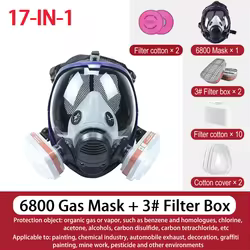 Máscara antigás 6800 antiniebla y antipolvo para respiración
