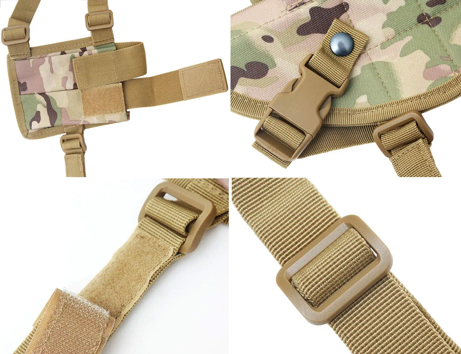 Funda de hombro oculta para pistola con doble bolsa para revistas Funda oculta universal para pistola compacta a grande - imagen 5