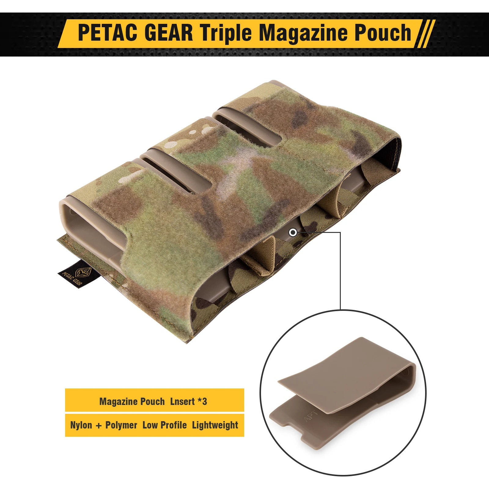 KRYDEX bolsa táctica Triple para revistas 556.223 bolsa de inserción Mag para FCPC LV119 JPC2.0 LBT chaleco canguro - imagen 5