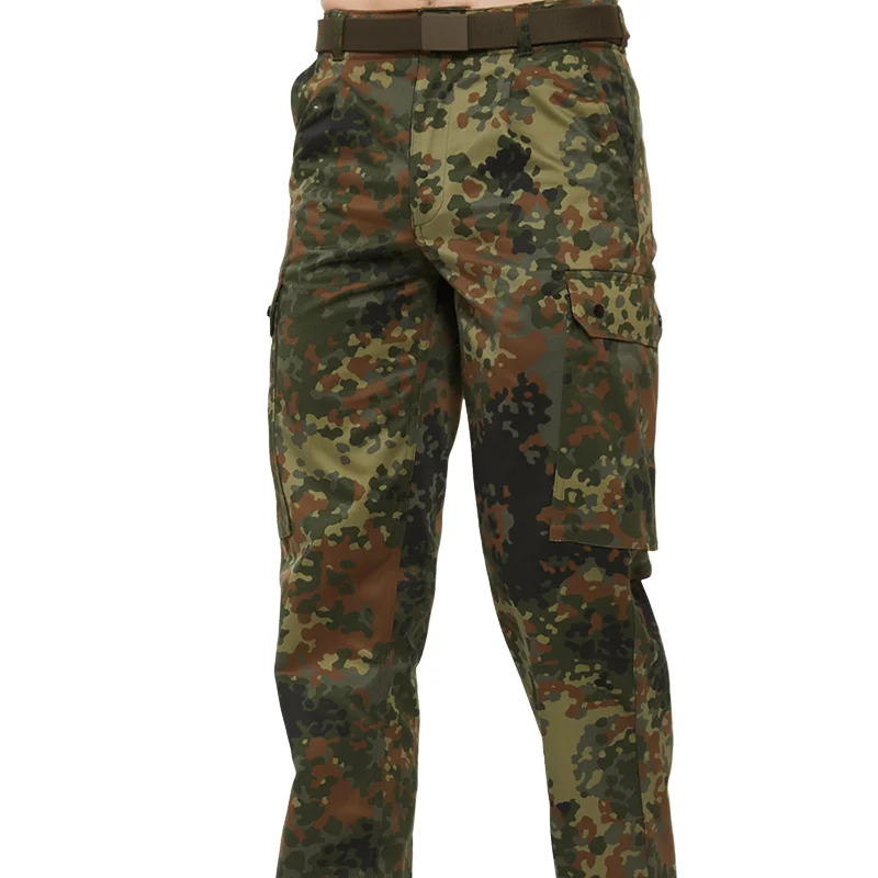 Pantalones de camuflaje tácticos alemanes, pantalones manchados, pantalones de entrenamiento para fanáticos del ejército, monos para exteriores para hombres - imagen 4