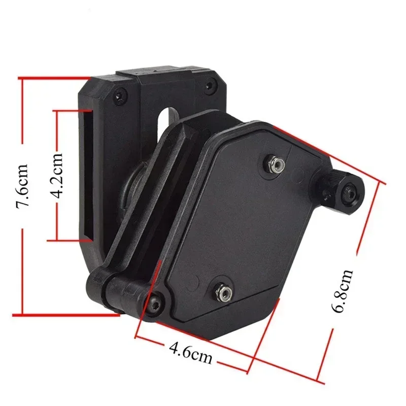 Bolsa táctica IPSC multiángulo para cargador de velocidad, ajuste de tiro, pistola Airsoft, funda Mag, Clip para cinturón para Glock 17/HI-CAPA/PX4 - imagen 5