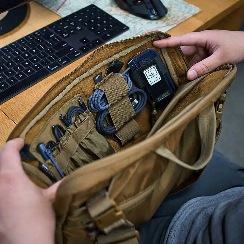 Organizador EDC MOLLE con cierre gancho y bucle táctico para mochila - imagen 3
