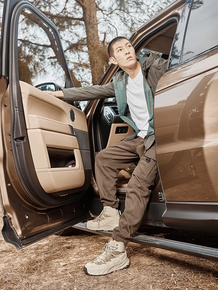 O.Z.TESHI Botas de senderismo para hombre, zapatos de caza impermeables de cuero de vaca, botines tácticos de combate en el desierto para hombre, zapatillas de deporte mountian informales - imagen 5