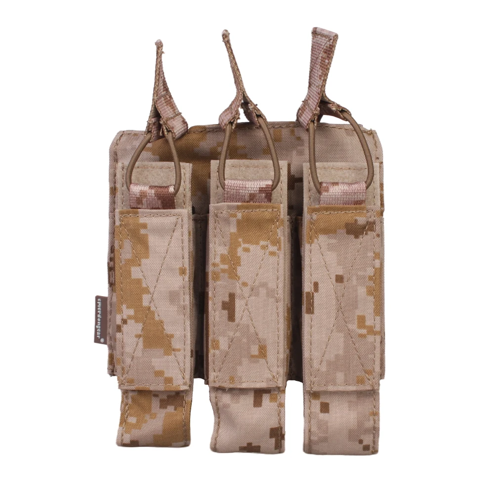 Emersongear bolsa para revistas Modular Triple MP7 Quick Pull Mag bolsa funda titular Airsoft caza Molle senderismo EM6357 - imagen 4