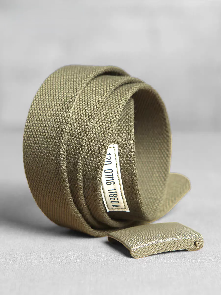 Cinturón interior a presión nylon lona tejida táctica hebilla cobre - imagen 2