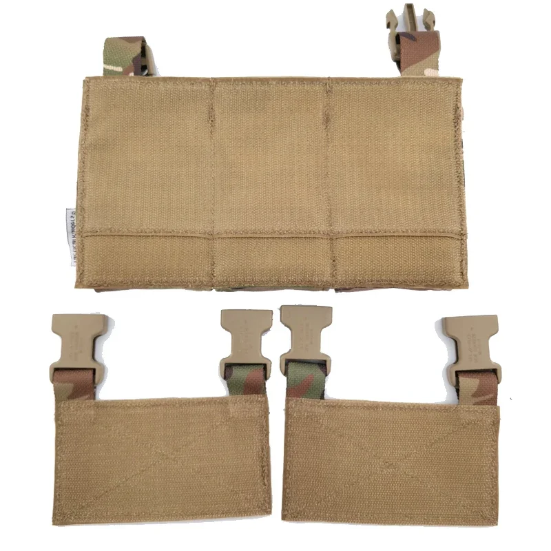 Bolsa para revistas Airsoft LV119 FCSK FCPC, Panel Molle 5,56/7,62/AK47, bolsa Triple para revistas, chaleco táctico, equipo de conversión de expansión - imagen 4