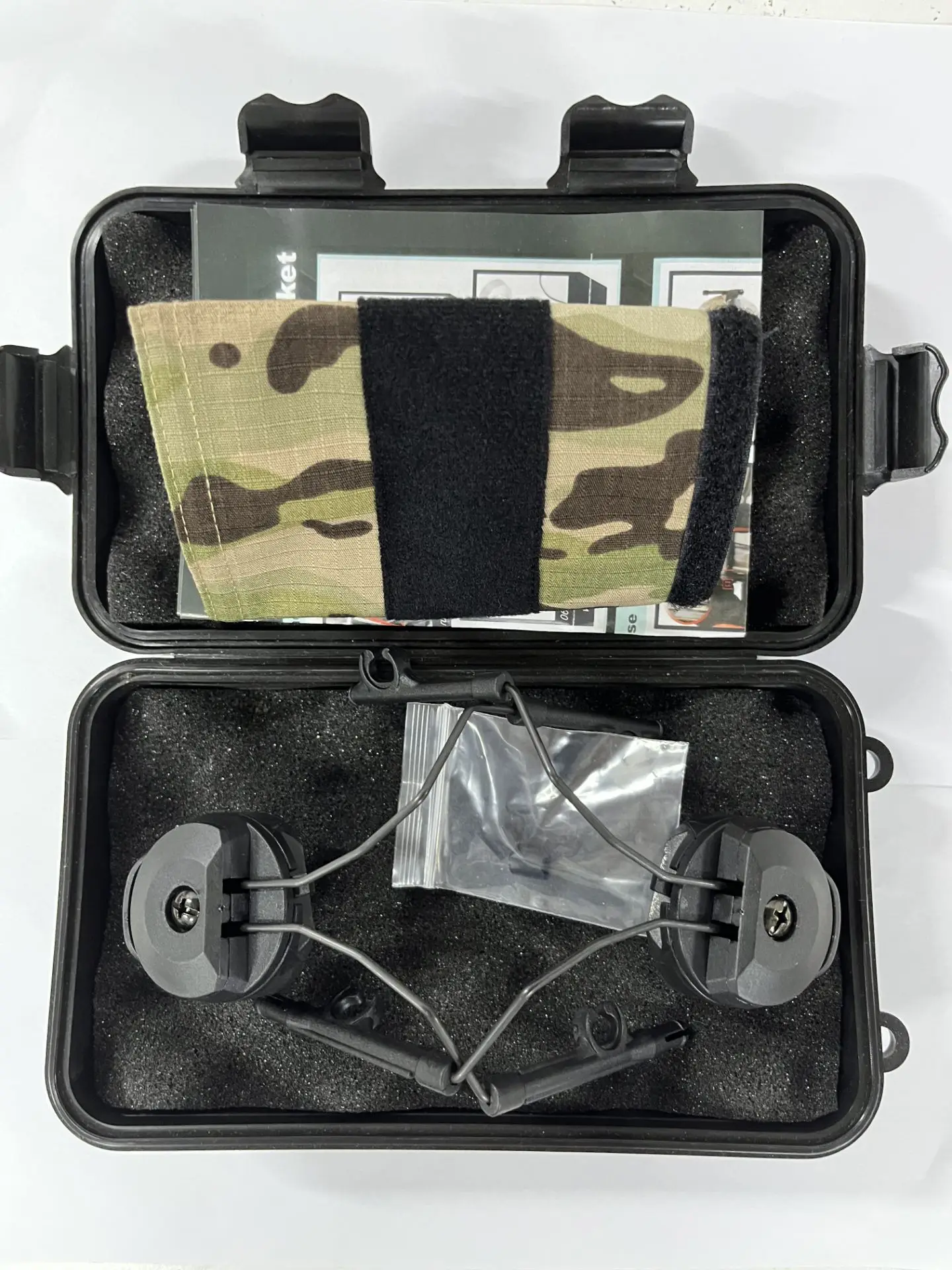 1 Juego de auriculares tácticos de montaje rápido Ops Core casco ARC Rail adaptador conjunto Comtac II auriculares militares con cancelación de ruido - imagen 3