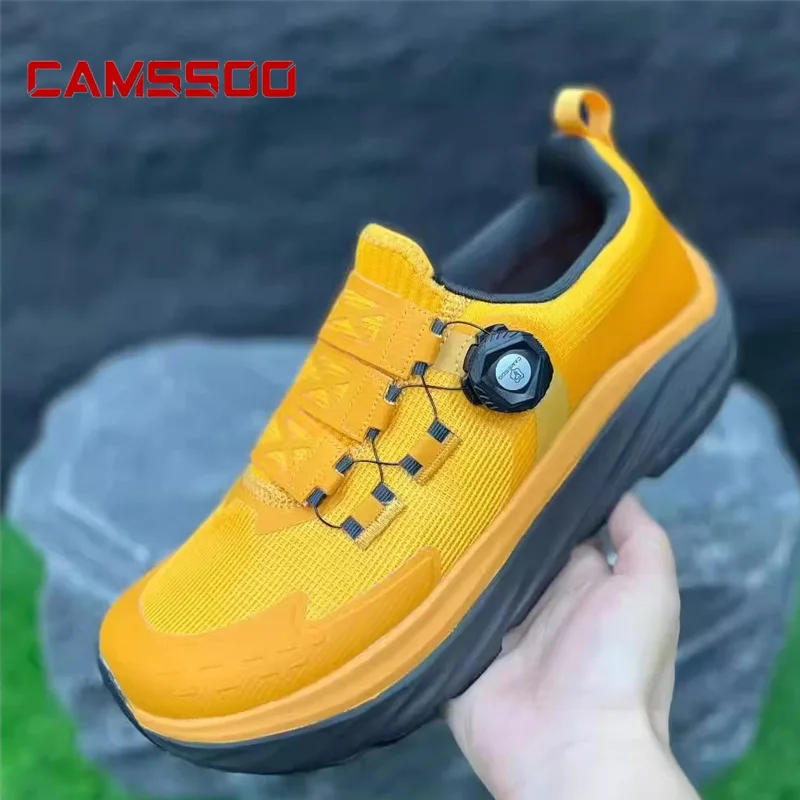 CAMSSOO-zapatos de senderismo para hombre, calzado deportivo transpirable para exteriores, zapatillas ligeras para correr y trekking, zapatillas informales de malla para caminar todoterreno