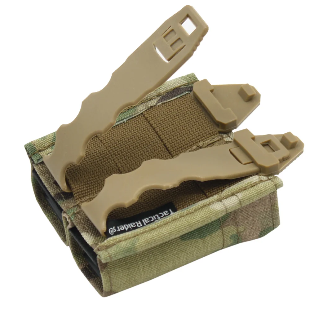 VULPO-bolsa táctica para pistola Airsoft de 9mm, doble cargador, estilo KYWI Mag, equipo de caza y Paintball - imagen 5