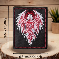 Parche bordado 3D Ángel Escarlata – Insignia moral con velcro