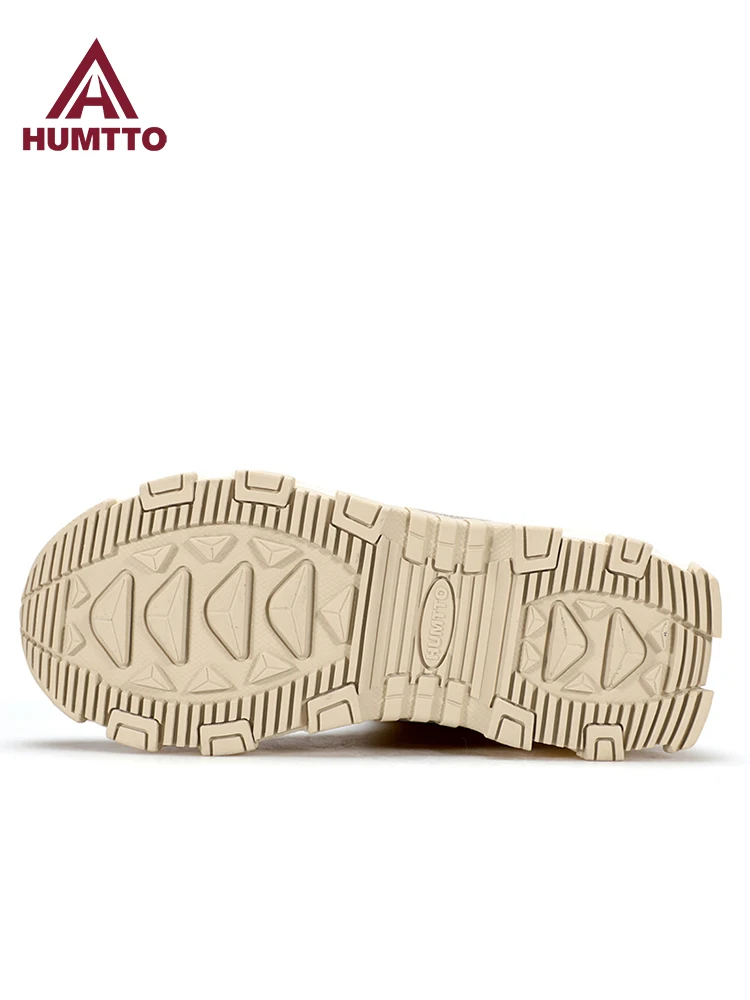 HUMTTO, zapatos de nieve altos para exteriores, zapatos de senderismo para mujer, botas de esquí cálidas de lana para caminar en invierno, botas de nieve impermeables, zapatillas de trekking - imagen 5