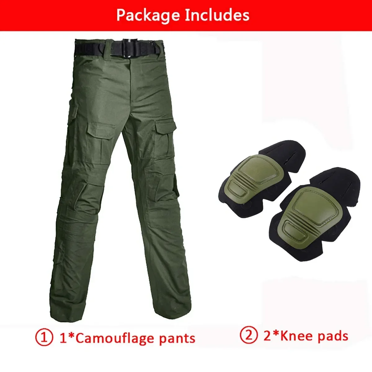 green pant with pads
