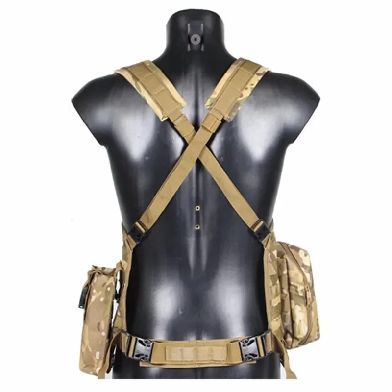 Chaleco de combate táctico Molle RRV para caza, aparejo de pecho, arnés de Paintball, Airsoft con bolsa de wagin, paquete EDC, accesorios - imagen 2