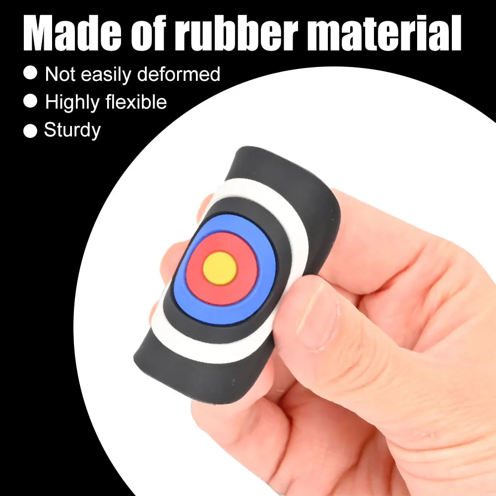 Almohadilla de punta de extremidad de arco recurvo, Protector de extremidades de tiro con arco, almohadilla de goma para pies, zapatos, cuña de protección, accesorios de tiro de caza con arco largo - imagen 3