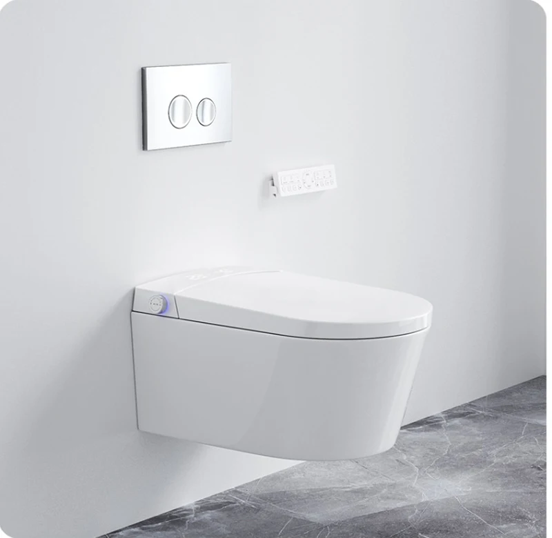 Inodoro inteligente montado en la pared con boquilla de límite de presión de agua cero, esterilización con lámpara ultravioleta - imagen 5